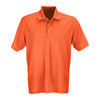 Vantage Men's Orange Textured Stripe Polo