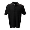 Vansport Men's Black Strata Textured Polo