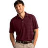 Vansport Men's Deep Maroon Strata Textured Polo