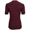 Vansport Women's Deep Maroon Strata Textured Henley