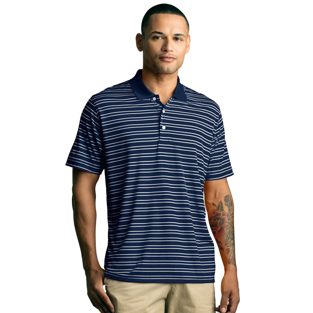 Vantage Men's Navy/White Tour Stripe Polo