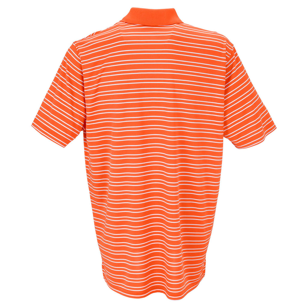 Vantage Men's Orange/White Tour Stripe Polo