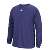 adidas Men's Collegiate Purple Performance Long-Sleeve Climalite Tee