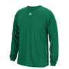 adidas Men's Kelly Green Performance Long-Sleeve Climalite Tee