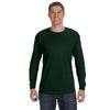 Jerzees Men's Forest Green 5.6 Oz Dri-Power Active Long-Sleeve T-Shirt