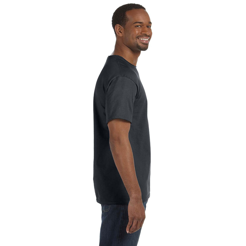 Jerzees Men's Charcoal Grey 5.6 Oz Dri-Power Active T-Shirt