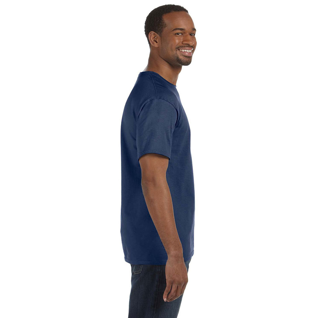 Jerzees Men's J Navy 5.6 Oz Dri-Power Active T-Shirt