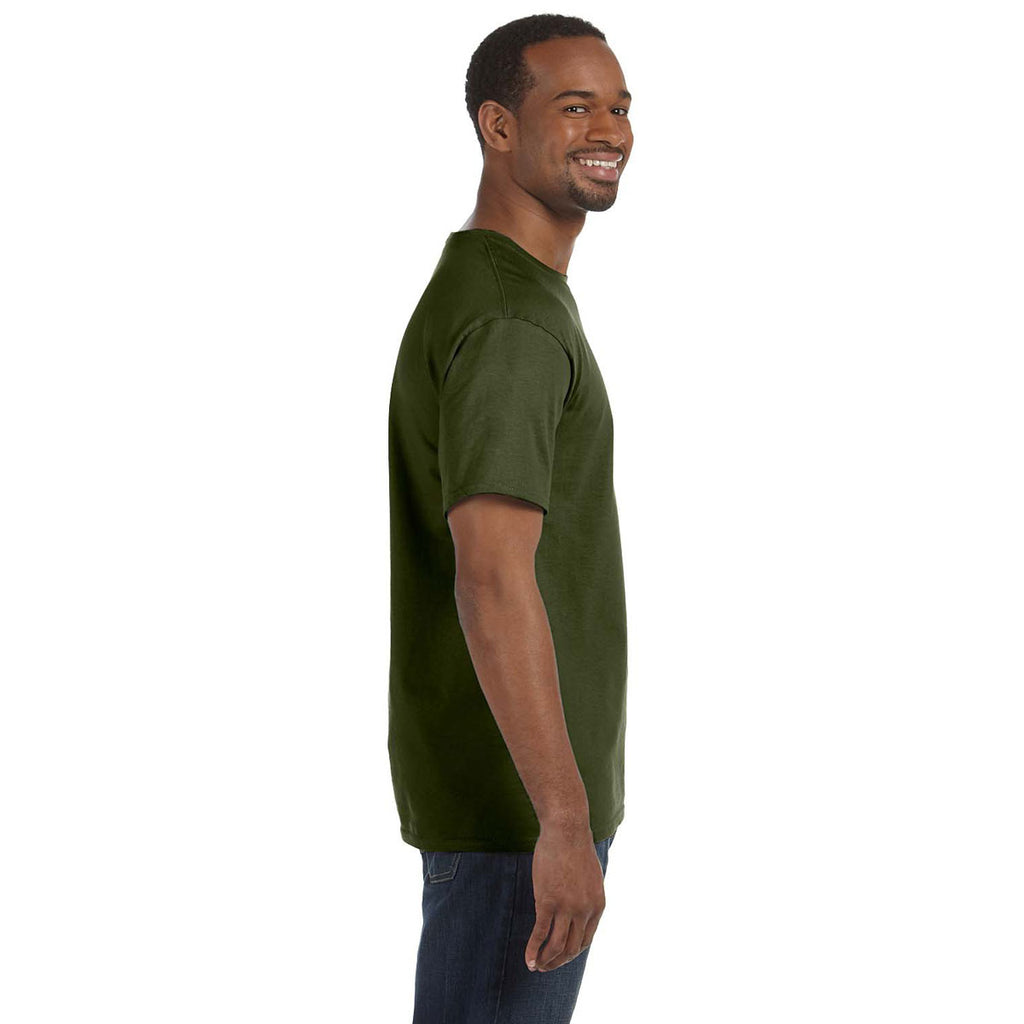 Jerzees Men's Military Green 5.6 Oz Dri-Power Active T-Shirt