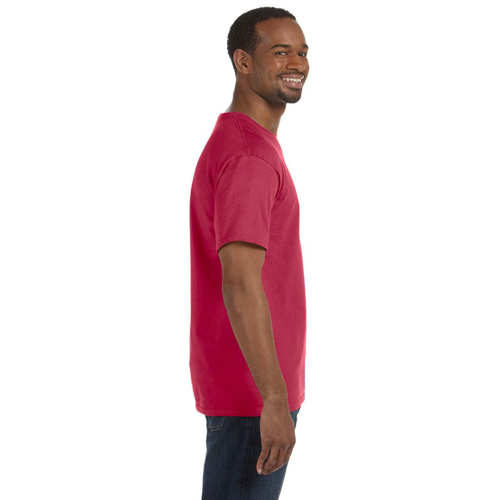 Jerzees Men's Vintage Heather Red 5.6 Oz Dri-Power Active T-Shirt