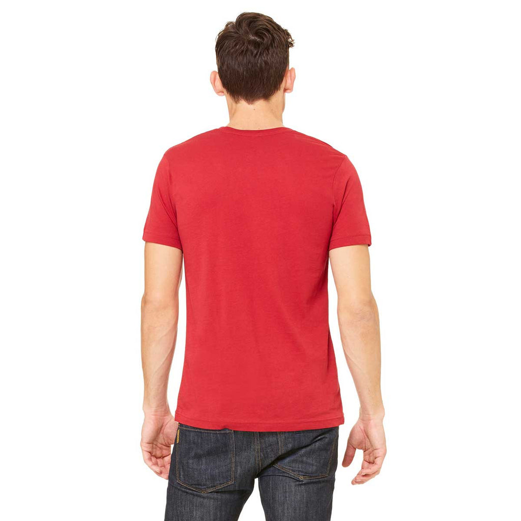 Bella + Canvas Unisex Canvas Red Jersey Short-Sleeve T-Shirt