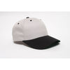 Pacific Headwear Silver/Black Velcro Adjustable Cotton Poly Cap