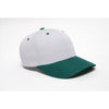 Pacific Headwear Silver/Dark Green Velcro Adjustable Cotton Poly Cap