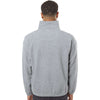 Burnside Men's Heather Grey Polar Fleece Quarter-Zip Pullover