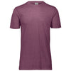 Augusta Sportswear Men's Maroon Heather Tri-Blend Tee