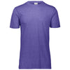 Augusta Sportswear Men's Purple Heather Tri-Blend Tee