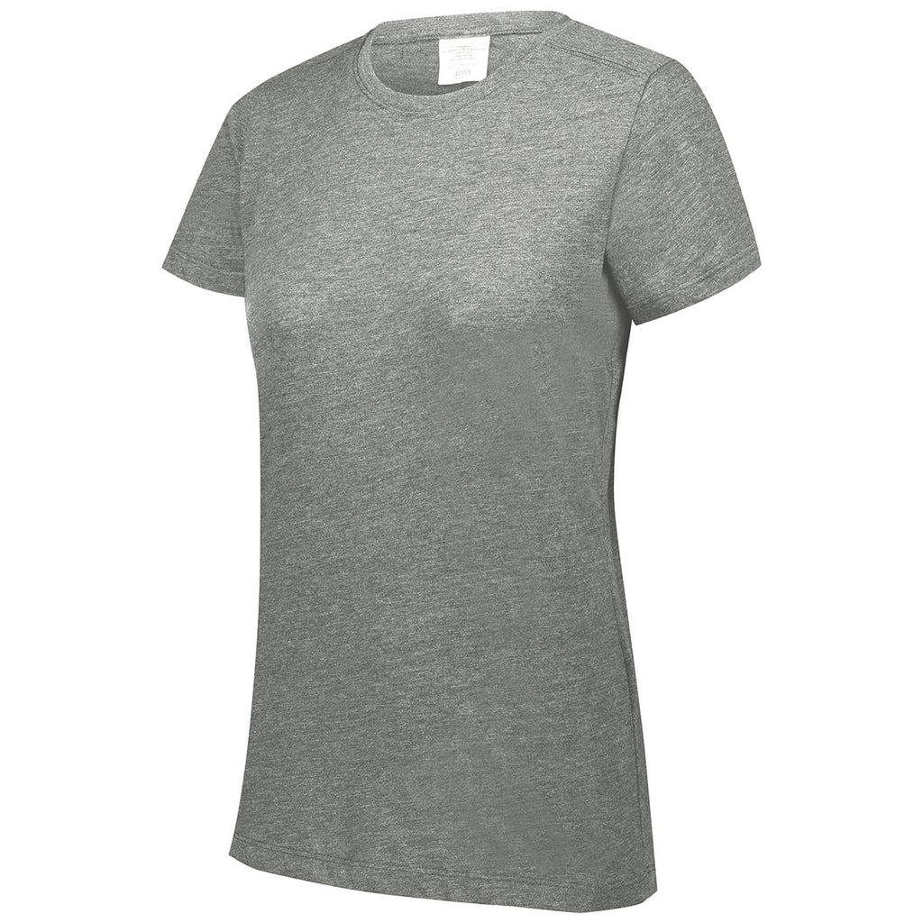 Augusta Sportswear Women's Grey Heather Tri-Blend Tee