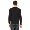 Bella + Canvas Men's Black Jersey Long-Sleeve Henley