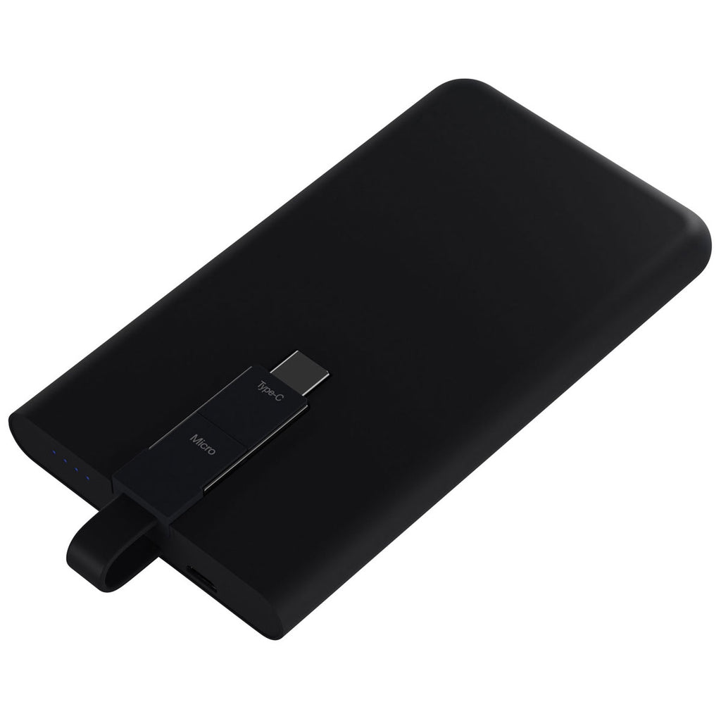 SCX Design Black All-in-One Power Bank 3000 mAh