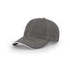 Richardson Charcoal/White Lifestyle Unstructured Washed Chino Sandwich Visor Cap