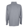 Vantage Men's Grey 1/4-Zip Brushed Back Micro-Fleece Pullover