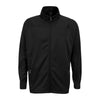 Vantage Men's Black Brushed Back Micro-Fleece Full-Zip Jacket