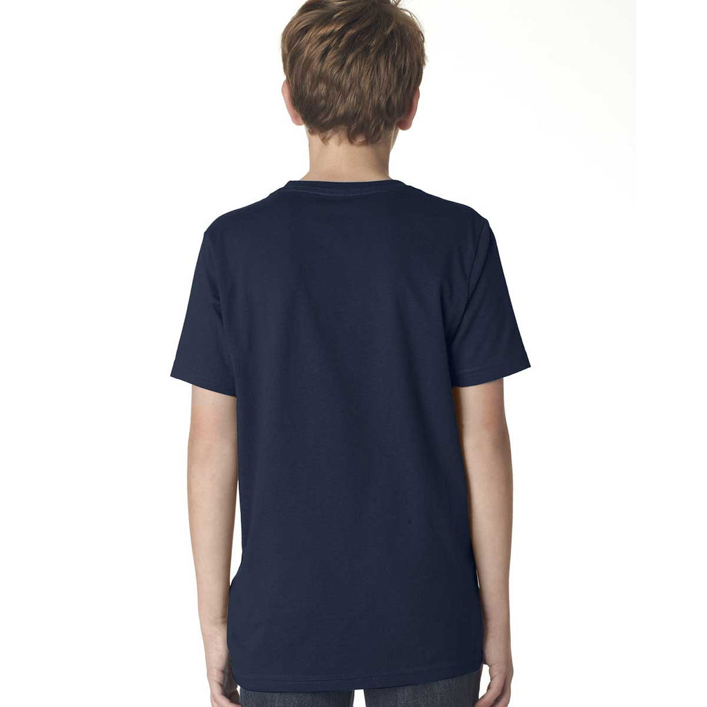 Next Level Boy's Midnight Navy Premium Short-Sleeve Crew Tee