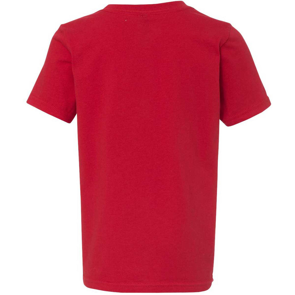 Next Level Boy's Red Premium Short-Sleeve Crew Tee