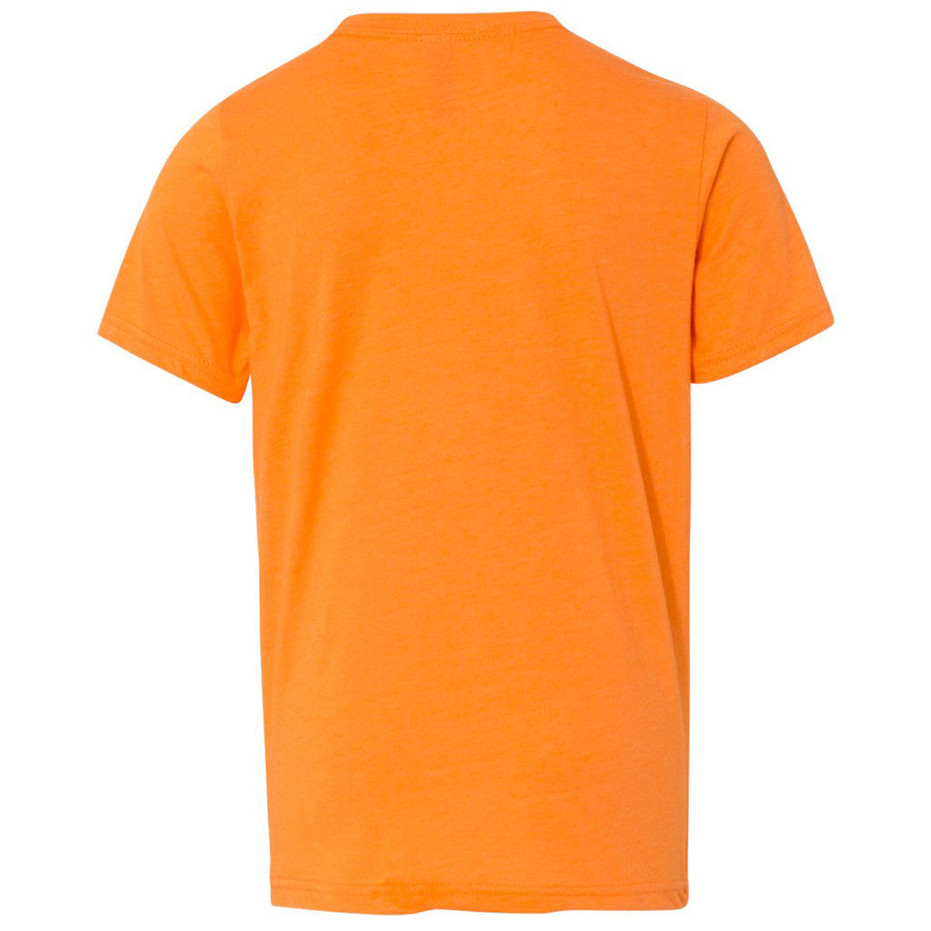 Next Level Boy's Orange CVC Crew Tee