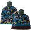 Patagonia Fitz Roy Patchwork-Belay Blue Lightweight Powder Town Beanie