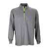 Vantage Men's Lime Charcoal Melange 1/4-Zip Tech Pullover