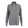 Vantage Women's Lime Charcoal Melange 1/4-Zip Tech Pullover