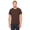 Bella + Canvas Unisex Brown Triblend Short-Sleeve T-Shirt