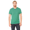 Bella + Canvas Unisex Grass Green Triblend Short-Sleeve T-Shirt