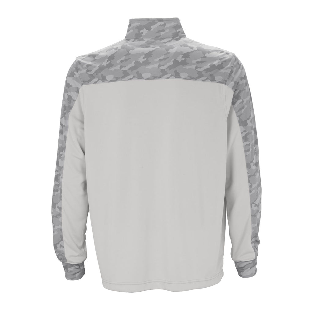 Vantage Men's Grey Pro Camo Block 1/4-Zip Pullover