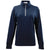 Vantage Women's True Navy Grid Quarter Zip Pullover