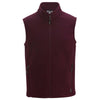 Edwards Men's Maroon Microfleece Vest