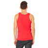 Bella + Canvas Unisex Red Jersey Tank