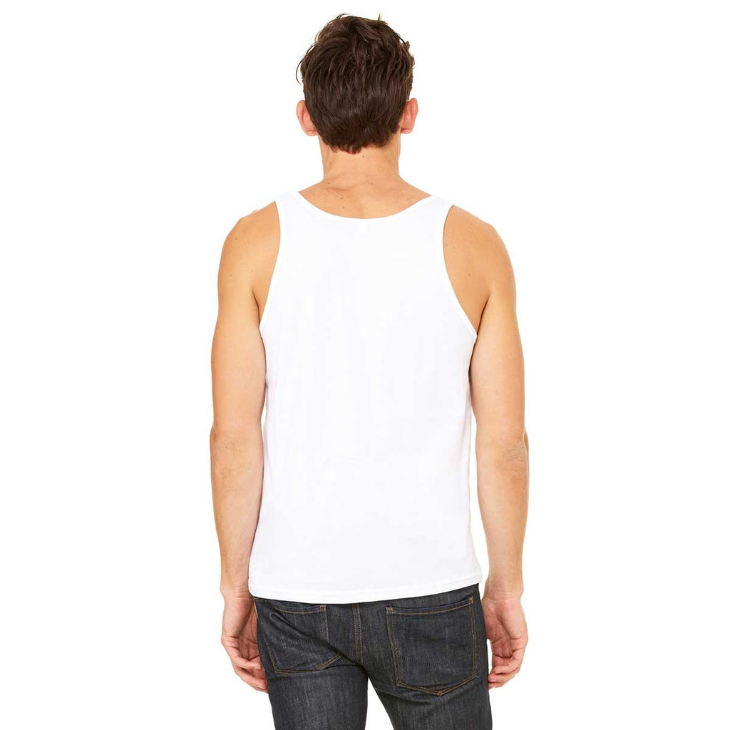 Bella + Canvas Unisex White Jersey Tank