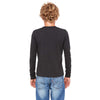 Bella + Canvas Youth Dark Grey Heather Jersey Long-Sleeve T-Shirt