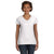 LAT Women's White V-Neck Fine Jersey T-Shirt