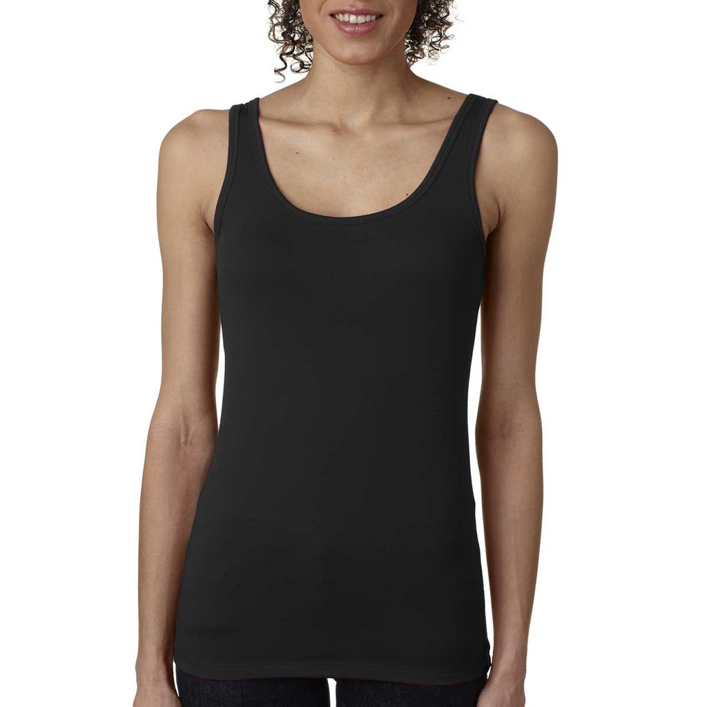 Next Level Women's Black Jersey Tank Top