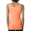 Next Level Women's Neon Heather Orange Jersey Tank Top