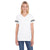 LAT Women's White/Black Football Fine Jersey T-Shirt