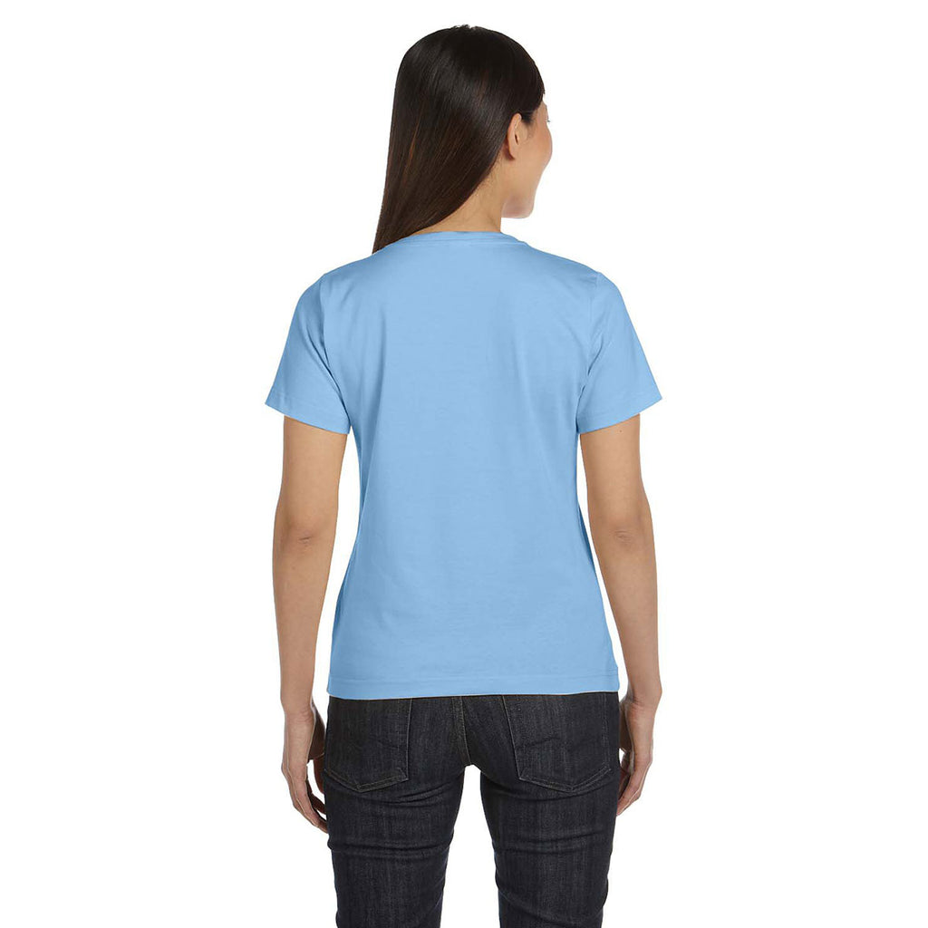 LAT Women's Light Blue Premium Jersey T-Shirt