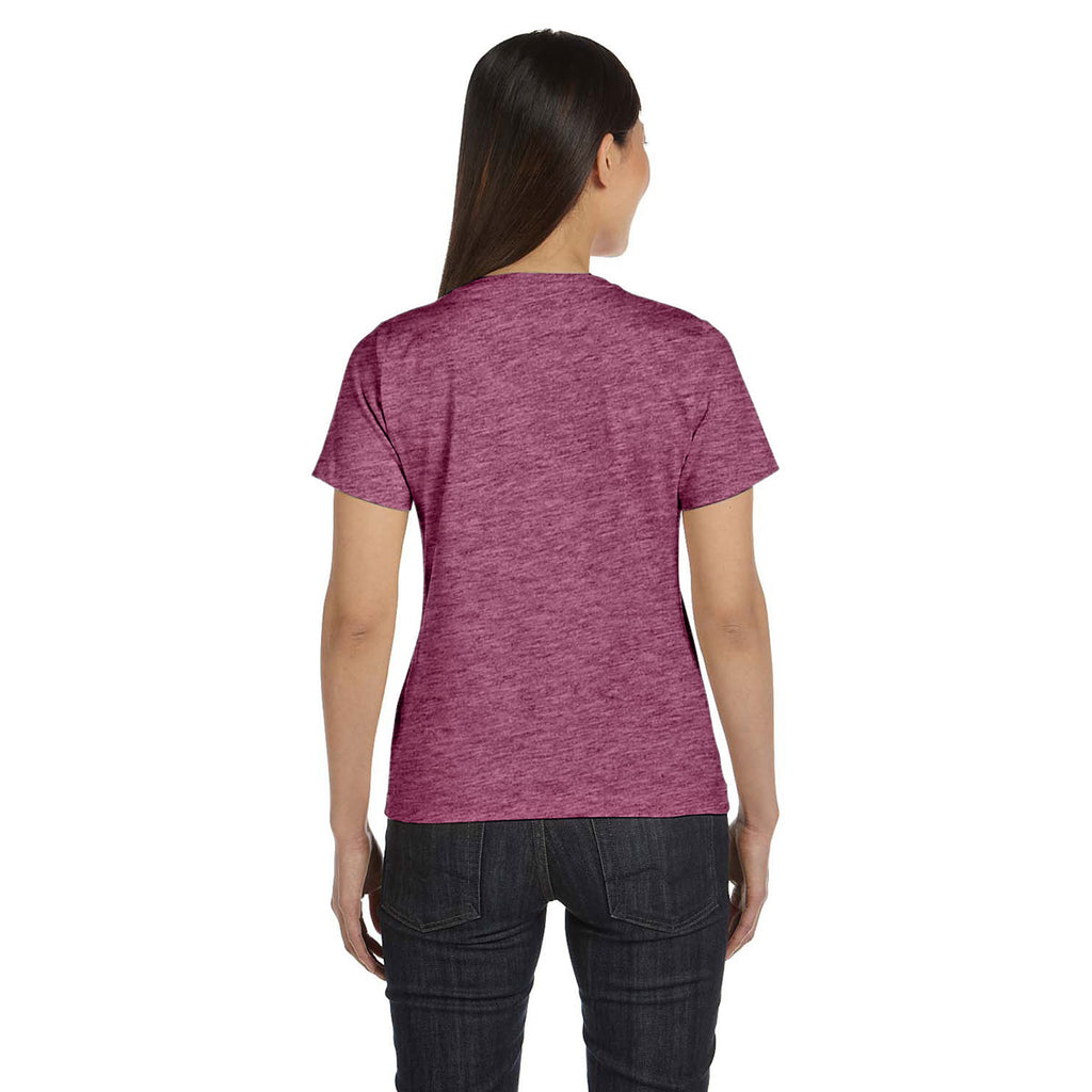 LAT Women's Vintage Burgundy Premium Jersey T-Shirt