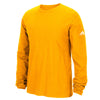 adidas Men's Gold Long Sleeve Logo Tee