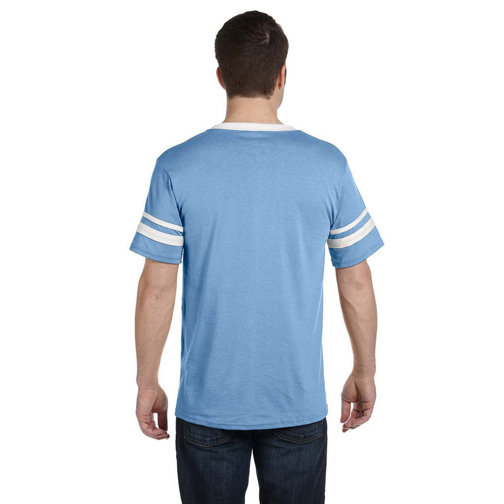 Augusta Sportswear Men's Light Blue/White Sleeve Stripe Jersey