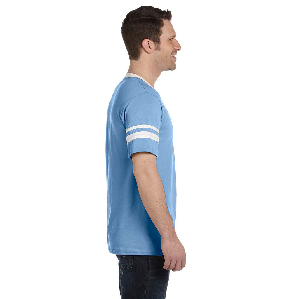 Augusta Sportswear Men's Light Blue/White Sleeve Stripe Jersey