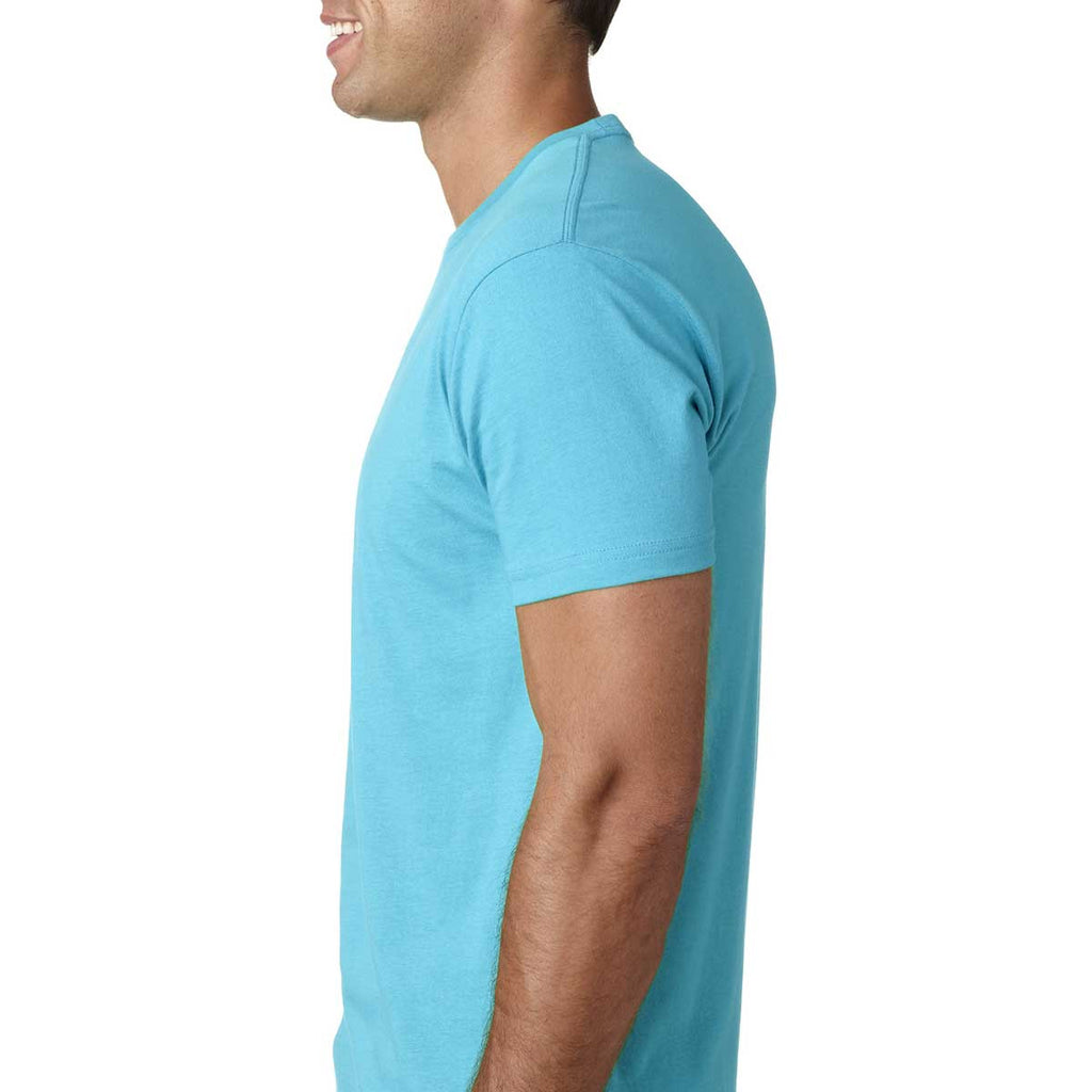 Next Level Men's Tahiti Blue Premium Fitted Short-Sleeve Crew