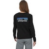 Patagonia Women's Black Long-Sleeved P-6 Logo Responsibili-Tee